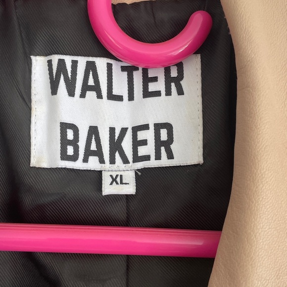 Walter Baker Women's XL Blush Leather Motorcycle Jacket Ballet Pink flawless - Picture 2 of 8